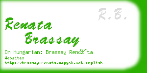 renata brassay business card